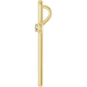 10K Yellow Gold 2 mm Round Pendant Mounting – image 5