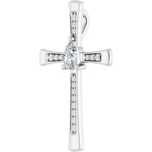 Continuum Sterling Silver 6x4 mm Pear Pendant Mounting – image 3