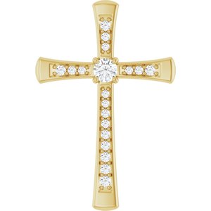 10K Yellow Gold 3 mm Round Pendant Mounting