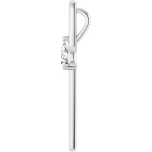 Continuum Sterling Silver 6x4 mm Pear Pendant Mounting – image 5