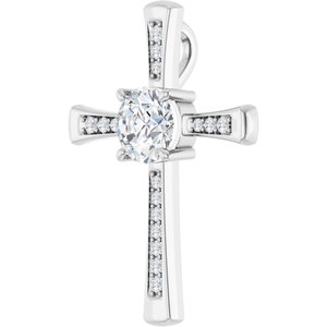 Platinum 8 mm Round Pendant Mounting – image 3