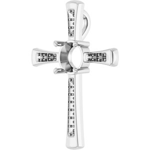 Platinum 8 mm Round Pendant Mounting – image 4