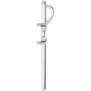 10K White Gold 7x5 mm Emerald Pendant Mounting – image 6