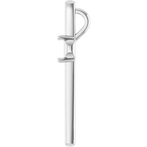 18K White Gold 4x4 mm Square Pendant Mounting – image 6