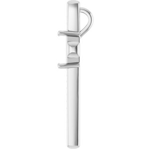 10K White Gold 8x8 mm Square Pendant Mounting – image 6
