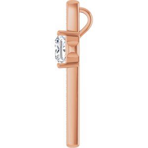 10K Rose Gold 8x8 mm Square Pendant Mounting – image 5