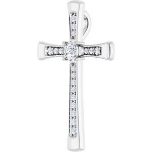 14K X1 White Gold 3.2 mm Round Pendant Mounting – image 3