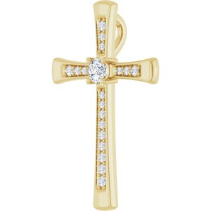 10K Yellow Gold 3.2 mm Round Pendant Mounting – image 3