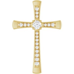 14K Yellow Gold 3.2 mm Round Pendant Mounting