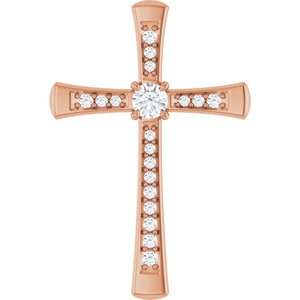 14K Rose Gold 3.2 mm Round Pendant Mounting