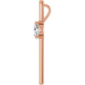 10K Rose Gold 9x7 mm Oval Pendant Mounting – image 5