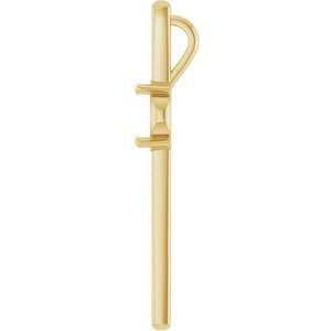 14K Yellow Gold 9x7 mm Oval Pendant Mounting – image 6