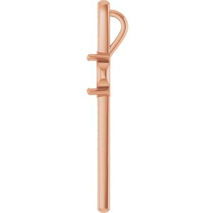 18K Rose Gold 9x7 mm Oval Pendant Mounting – image 6