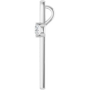 Continuum Sterling Silver 3.25x3.25 mm Square Pendant Mounting – image 5