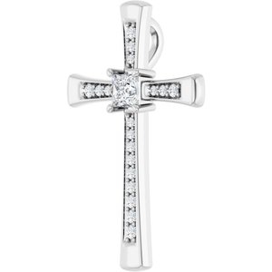 Continuum Sterling Silver 3.25x3.25 mm Square Pendant Mounting – image 3