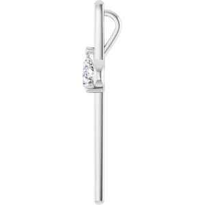 Platinum 7x5 mm Pear Pendant Mounting – image 5