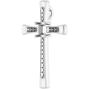 18K White Gold 3.75x3.75 mm Square Pendant Mounting – image 4