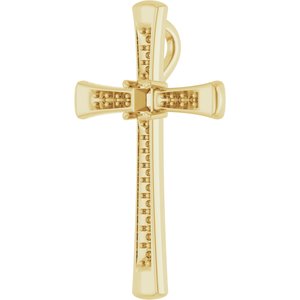 10K Yellow Gold 2.25x2.25 mm Square Pendant Mounting – image 4