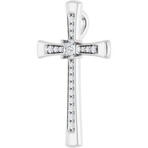 18K White Gold 2.25x2.25 mm Square Pendant Mounting – image 3