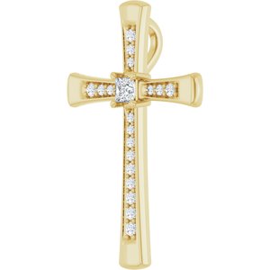 18K Yellow Gold 2.25x2.25 mm Square Pendant Mounting – image 3