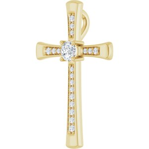18K Yellow Gold 3.75 mm Round Pendant Mounting – image 3