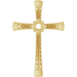 18K Yellow Gold 3.75 mm Round Pendant Mounting – image 2