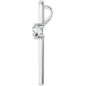 Continuum Sterling Silver 5.8 mm Round Pendant Mounting – image 5