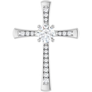 Continuum Sterling Silver 5.8 mm Round Pendant Mounting