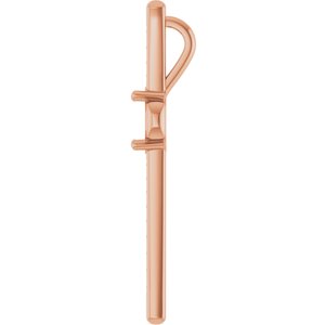 18K Rose Gold 7x5 mm Oval Pendant Mounting – image 6