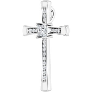 Sterling Silver 3.5x3.5 mm Square Pendant Mounting – image 3