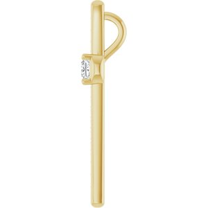 18K Yellow Gold 2.75x2.75 mm Square Pendant Mounting – image 5