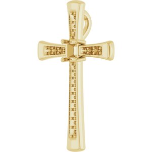 10K Yellow Gold 2.75x2.75 mm Square Pendant Mounting – image 4