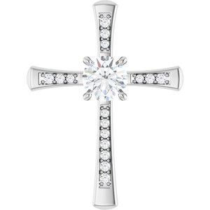 Continuum Sterling Silver 7 mm Round Pendant Mounting