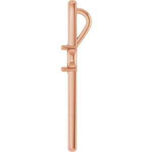 10K Rose Gold 6x4 mm Oval Pendant Mounting – image 6