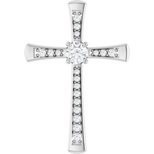 14K X1 White Gold 3.8 mm Round Pendant Mounting