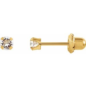 Inverness® Piercing Birthstone Stud Earrings