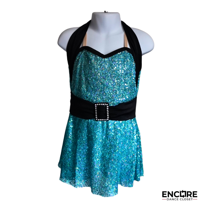 Turquoise Sequin Jazz Top