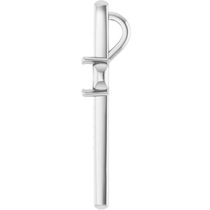 Sterling Silver 6 mm Round 1/5 CTW Lab-Grown Diamond Semi-Set Pendant – image 3