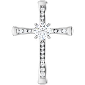 Continuum Sterling Silver 6 mm Round Pendant Mounting