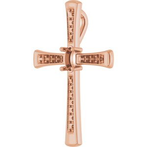 10K Rose Gold 5x3 mm Oval Pendant Mounting – image 4