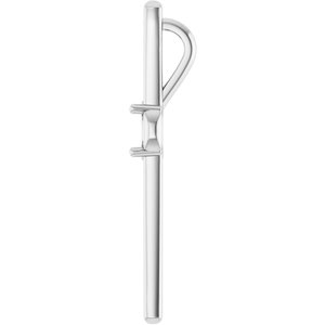 14K X1 White Gold 5x3 mm Oval Pendant Mounting – image 6