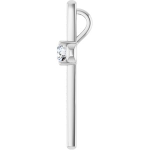Continuum Sterling Silver 4.8 mm Round Pendant Mounting – image 5