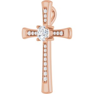 10K Rose Gold 4.8 mm Round Pendant Mounting – image 3