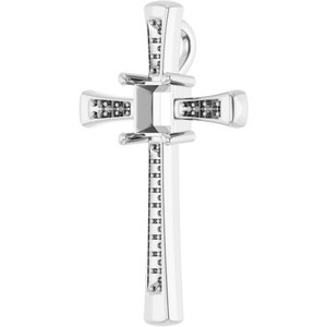 14K X1 White Gold 5.5x5.5 mm Square Pendant Mounting – image 4