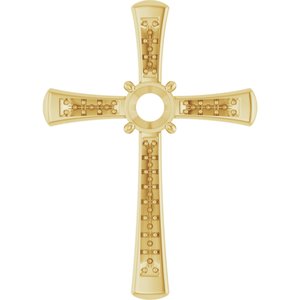 10K Yellow Gold 5.2 mm Round Pendant Mounting – image 2