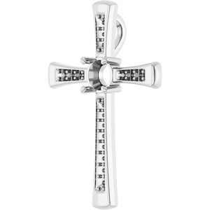 14K X1 White Gold 5.2 mm Round Pendant Mounting – image 4