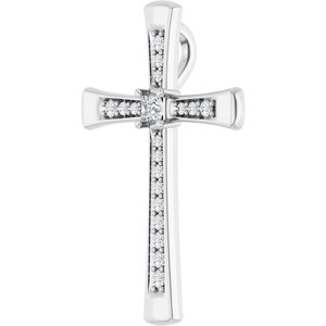 14K X1 White Gold 2x2 mm Square Pendant Mounting – image 3