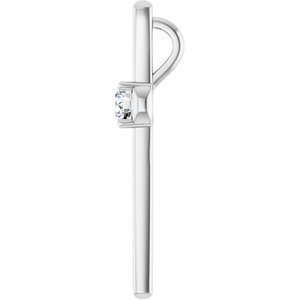 Sterling Silver 4.4 mm Round Pendant Mounting – image 5