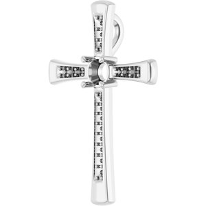 Sterling Silver 4.4 mm Round Pendant Mounting – image 4