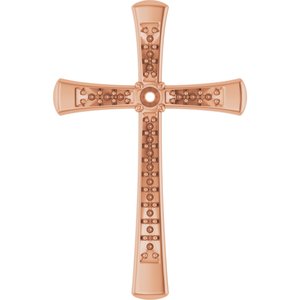 14K Rose Gold 2.25 mm Round Pendant Mounting – image 2
